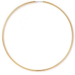 "PERFECTION" GOLD ENDLESS HOOPS EARRINGS NWT